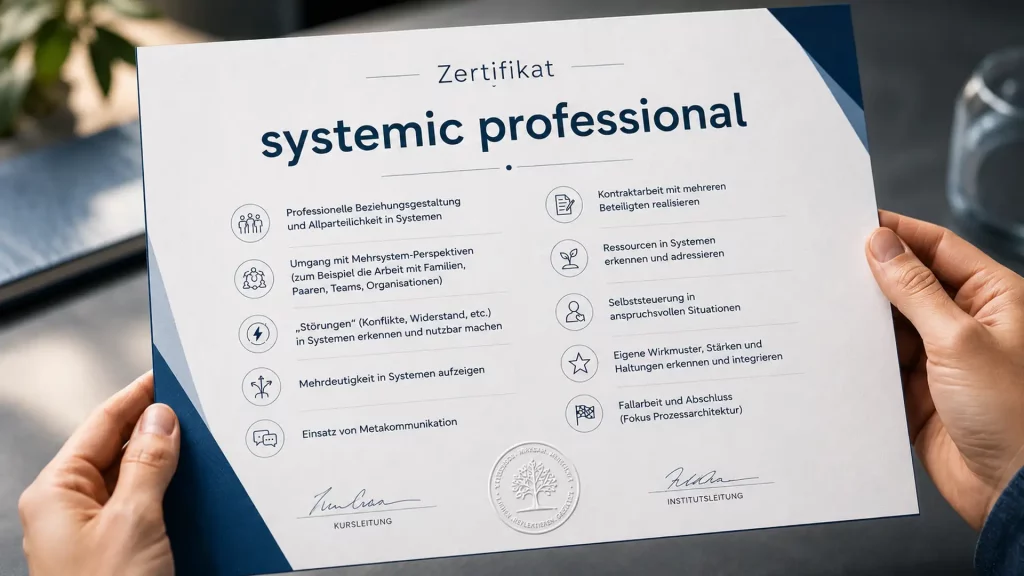 Zertifikat als systemic professional in Gelnhausen